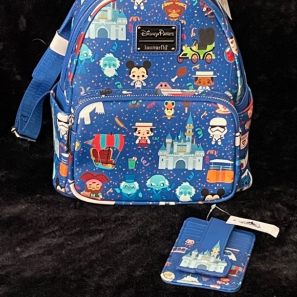Disney Loungefly Chibi Icon Backpack/Card Holder - Picture 3 of 12